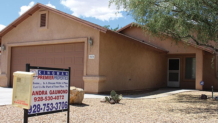 This three-bedroom, two-bath home at 3575 N. Wells St. is listed for $137,000, which is close to the average price for a Kingman home. A second-quarter report shows the Lake Havasu-Kingman area with a 38 percent return for home sellers, making it No. 32 in the nation.