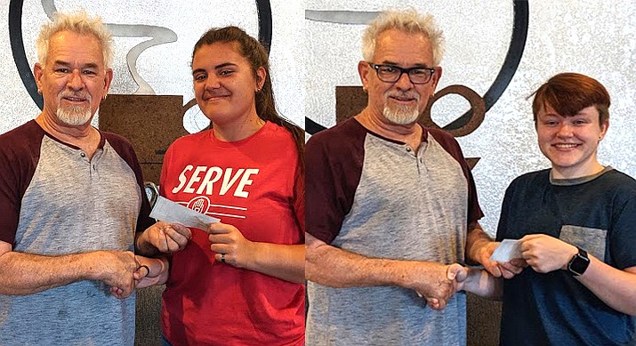 The Randall Hauk Outstanding Youth Citizen Scholarship was recently awarded to two local Mingus Union High School seniors. Alyssa Jayde Brandt and Faye Leone Richey were each awarded $850.
Courtesy photo