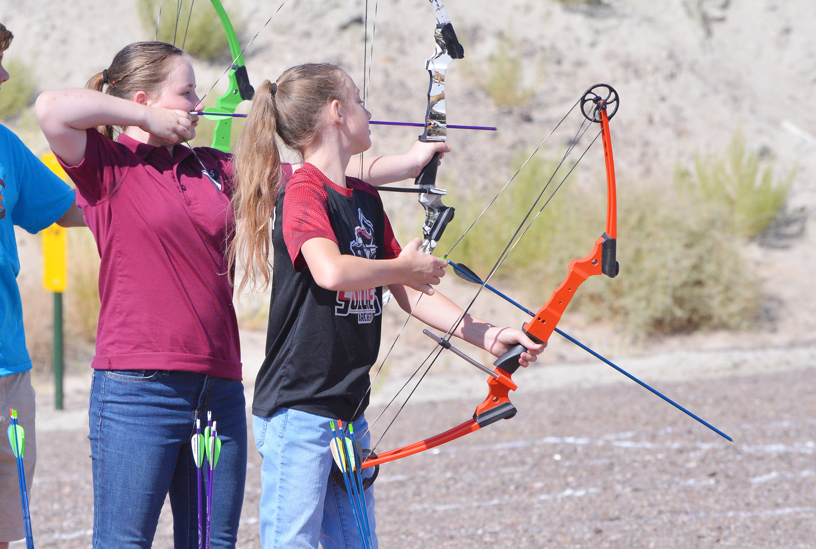 Chasing the arrow Game and Fish and Red Sands School host archery