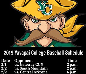 yavapai schedule college baseball