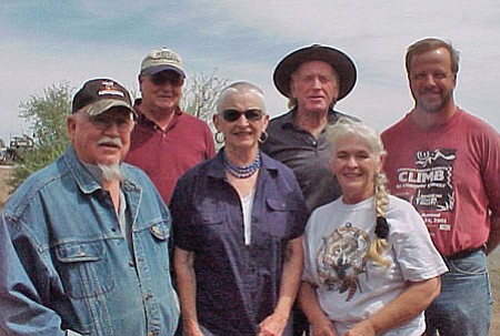 High Desert Museum board members are: front row l-r: Al Correll (Director), Ruth McNelly (Treasurer), Lucy Corder (Secretary). Back Row: Bill Slankard (Director), Lee Digges (President), Jack Bennetto (Director).<br>
BBNPhoto/Pat Williamson