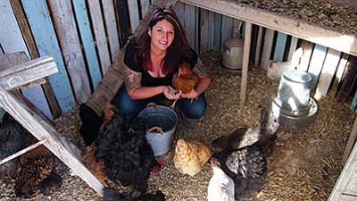 Amy Reid talked her husband into building her a chicken coop so she could have farm fresh eggs on a regular basis. (Courtesy photo)