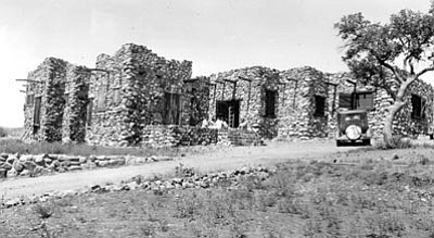 Sharlot Hall Museum/Courtesy photo<br>
The Smoki building is seen at 147 N. Arizona Ave. while under construction in 1935.