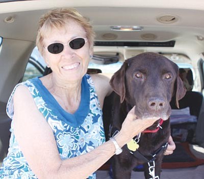 Courtesy photo<br>
YHS volunteer Ruth Steffes provided hospice care during the final weeks of Hershey’s life. For more information on YHS’s many life-affirming and life-saving programs, call 445-2666, ext.18.