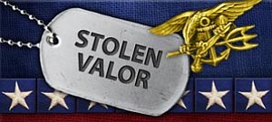 A screenshot from the website www.stolenvalor.com, which investigates people suspected of making false claims pertaining to military service and honors.