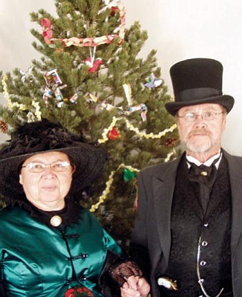 Camp Verde Bugle/Courtesy photo<br>
Costumed re-enactors will greet visitors to Fort Verde this month, which is decorated for a Victorian Christmas.


