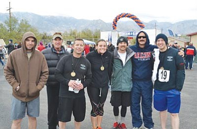 Ironwood Hotshots/Courtesy photo<br>Yarnell 19 Run participants included Adam Mackey, Scott Smith, Greg Smith, Betsy Donahue, Dennis Yauch, Derek Schloss and Jordan Dennis. Most are current or former members of the Ironwood Hotshots.
