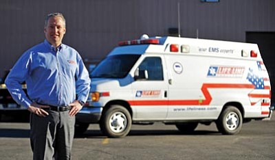Scott Orr/The Daily Courier<br>
“People get a perception of what happens when we call (911), but unfortunately, in most parts of rural America, it’s limited as far as the resources and the time to get there,” Life Line Ambulance Chief Operating Officer Glenn Kasprzyk said.