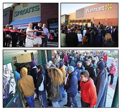 The Daily Courier/file<br /><br /><!-- 1upcrlf2 -->Crowds pour in at the grand openings of Sprouts, Walmart and Dick’s Sporting Goods this year.