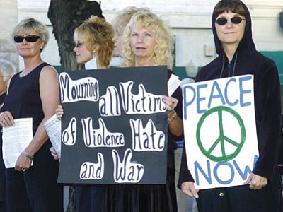 New rules are intended to help assure that lawful gatherings and events at the Yavapai County Courthouse Plaza stay peaceful. (Les Stukenberg/The Daily Courier, file)