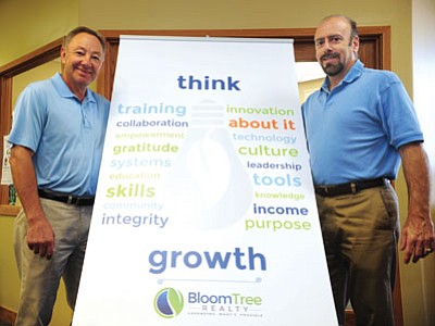 Nick Malouff and Paul Aslanian rebranded Prescott’s Nextage Realty into BloomTree Realty. (Les Stukenberg/The Daily Courier)