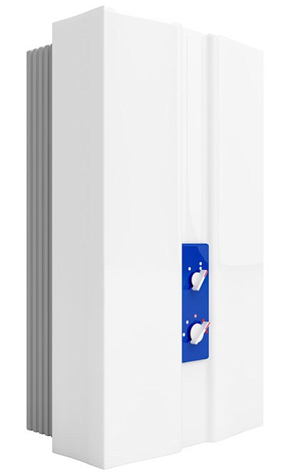 A tankless water heater. (Courtesy of Thinkstock)