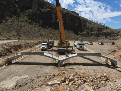 Courtesy photo<br /><br /><!-- 1upcrlf2 -->Fann Contracting won the award for its work on Diamond Bar Road on the Hualapai Indian Reservation.