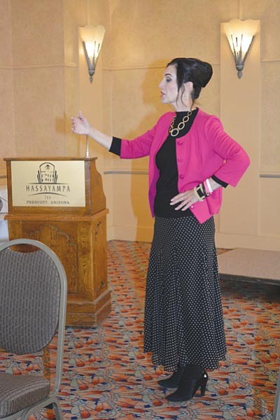 Rhonda Orr, the founder and president of Rhonda’s STOP BULLYING Foundation for Girls, as she presents at one of her Leadership Academy programs. The fourth Super Saturday Leadership Academy is scheduled for March 21 at the Hassayampa Inn.