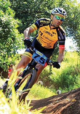 Courtesy photo<br>Brazilian professional mountain biker Raul Cancado (pictured) will compete alongside fellow Brazilian riders Alexandre Mantovani and Joao Paulo Pereira at the 12th annual Whiskey Off-Road ’50 Proof’ men’s pro race this Sunday, April 26, in Prescott.