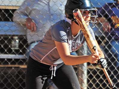 Matt Hinshaw/The Daily Courier, file<br>
Prescott Lady Hawk Lindsey Lund prepares to lay down a bunt while playing in an 18U division game during the 2014 ASA Beat the Heat softball tournament at Ken Lindley Field in Prescott.