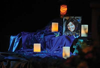 Les Stukenberg/The Daily Courier file<br>The memorial service for Kayla Mueller in the Yavapai College Performance Hall March 7, 2015.