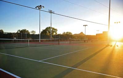 Matt Hinshaw/The Daily Courier<br>Prescott High School tennis courts