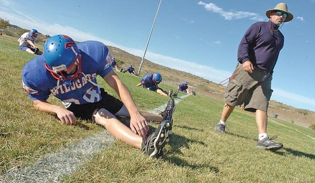 The Daily Courier/<br>Nathaniel Kastelic<br>Head coach Rick Lashley and the Wildcats are in do-or-die mode in the State playoffs.