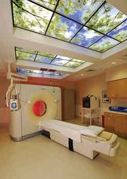 Courtesy
Designers created the ceiling in this CAT scan room at the Yavapai Regional Medical Center in Prescott to provide a more calming, relaxing environment for patients. The YRMC CAT scans are state-of-the-art multi-detector technology used to diagnose a wide range of health conditions. Radiologic Technologists work with X-rays, CAT scans and a variety of different types of imaging equipment that enable them to view various injuries and ailments within the human body.
