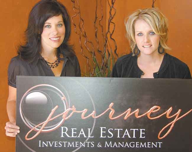 Jason Soifer/The Daily Courier<p>
Amy Henwood (left) and Alisa Cool opened Journey Real Estate Investments & Management in February 2008.

