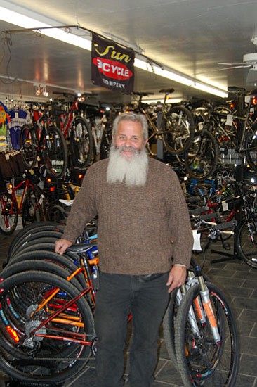 Jim Knaup owns Ironclad Bicycles in Prescott. His wife, Sue, started the 
business in 1992.

Jason Soifer/The Daily Courier

