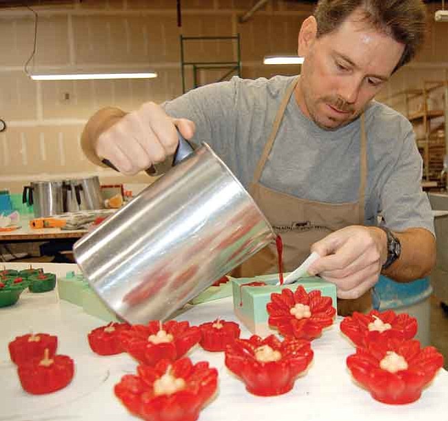 Candle making an art at Armadilla Wax Works The Daily Courier