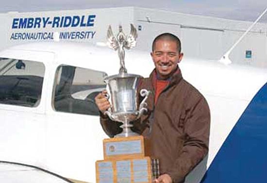 Courtesy photo<br>
Embry-Riddle Aeronautical University graduate and flight instructor Solomon “Sol” Kaawaloa is the Federal Aviation Administration’s “Flight Instructor of the Year.”