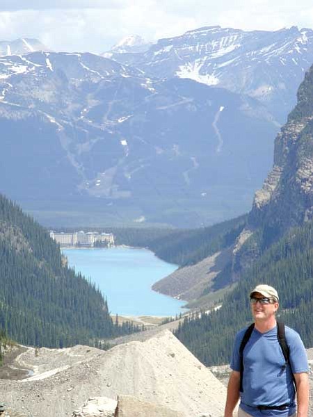 Courtesy photo<br>
Lake Louise in Alberta, Canada, is an outdoor wonderland for those who enjoy day hikes - including Courier columnist Ken Lain.