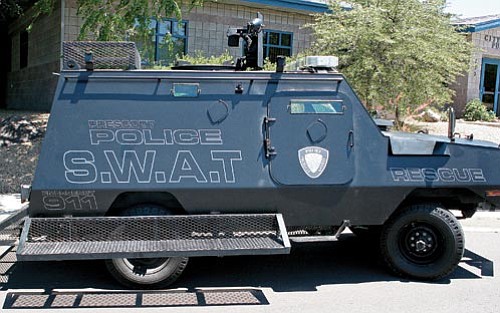 Ready for action: Prescott SWAT refurbishes armored military vehicle ...