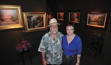 Les Stukenberg/The Daily Courier<p>
Jim and Debbie Fricke are the new owners of the Kinkade Gallery in Prescott.
