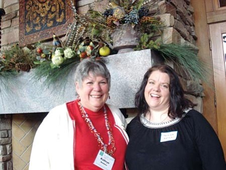 Courtesy photo<br>
Dr. Yasmina Katsulis, right, is pictured with Kathryn Madden, Educational Fund chair for the Prescott Branch of AAUW.

