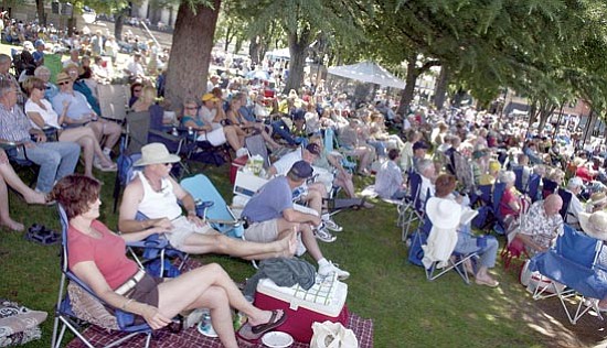 Courier file photo<br>Notable events like the annual Prescott Bluegrass Festival (pictured) are a regular draw but a new tourism study suggests the city is way behind on funding for tourism promotion. "You're being outgunned," one consultant told the City Council Wednesday. "Everybody is outspending you."