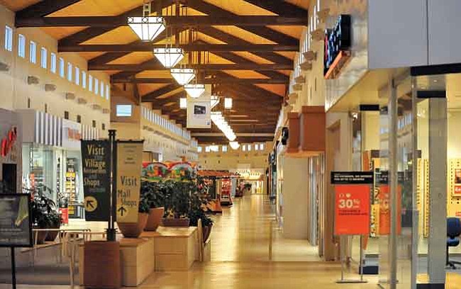 Matt Hinshaw/The Daily Courier<br/>A corridor inside the Prescott Gateway Mall appears vacant Tuesday evening. The mall is closing an hour earlier - at 8 p.m. - Monday through Thursday nights.<br/><br/>