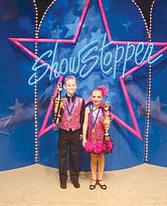 Courtesy photo<br>Chase Thomas, left, and Anika Larson are an award-winning dance duo from Prescott.