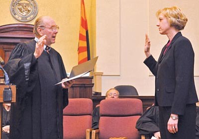 judge passed gavel takes family part yavapai hancock superior court cele courier daily investiture