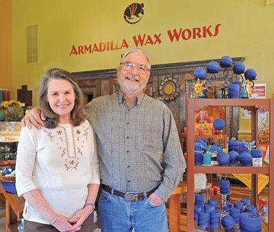 Matt Hinshaw/The Daily Courier
<br>Denise Jenike and Kent Buttermann, owners of Armadilla Wax Works, are celebrating their 40th anniversary in business. Armadilla Wax Works was founded in Tempe in 1971. In 1984, the family moved operations to Prescott and 
Prescott Valley.
