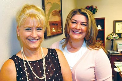 Les Stukenberg/The Daily Courier<br /><br /><!-- 1upcrlf2 -->Sandy and Sara Merrill are the mother/daughter owners of Mosaic Insurance Alliance of Arizona at 3075 N. Windsong, Suite B2, <br /><br /><!-- 1upcrlf2 -->in Prescott Valley. <br /><br /><!-- 1upcrlf2 -->The agency offers home, life, auto and business <br /><br /><!-- 1upcrlf2 -->insurance plans.<br /><br /><!-- 1upcrlf2 --><br /><br /><!-- 1upcrlf2 -->