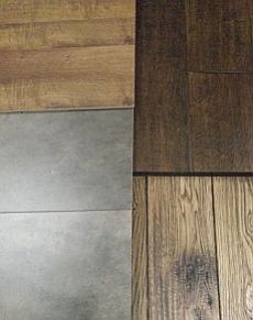 Courtesy photo<br>
From upper left then clockwise:  laminate, engineered wood, solid wood, laminate tile.