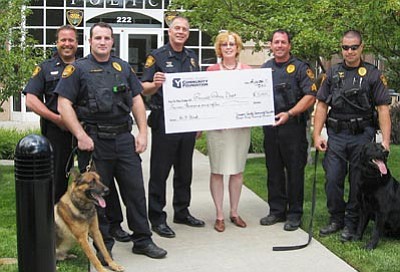 prescott police foundation community k9 unit donation aids department