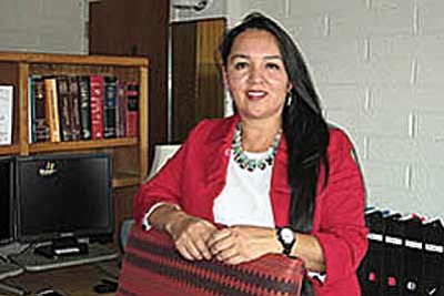 Ann Marie Chischilly, the institute’s executive director, said internships and outreach help create a workforce for tribes needing environmental scientists. Kay Miller Temple/Cronkite News<br /><br /><!-- 1upcrlf2 -->