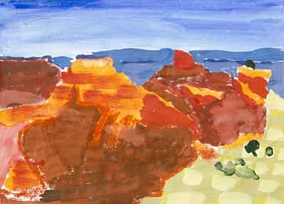 Last year’s Arts For Our Park Best in Show piece: “Home” by Grand Canyon School fourth grader Ceres Tisi. Submitted photo<br /><br /><!-- 1upcrlf2 -->