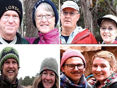 Clockwise from top: John and Barbara Hatch, Ron and Annie Gordon, Brandon and Perry Dail and  Josh Pelletier and Andrea Bell. Loretta Yerian/WGCN