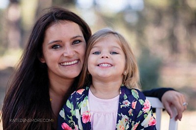 Michelle Pahl with daughter Taylor. Pahl is the new director at Kaibab Learning Center. Photo/Kate Densmore
