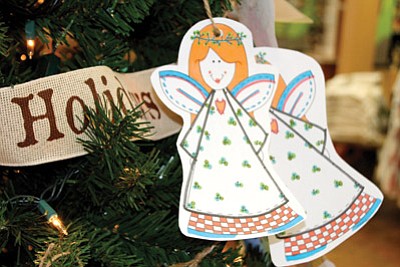 Angels hang from the Angel Christmas Tree at the General Store in Grand Canyon Village. Loretta Yerian/WGCN