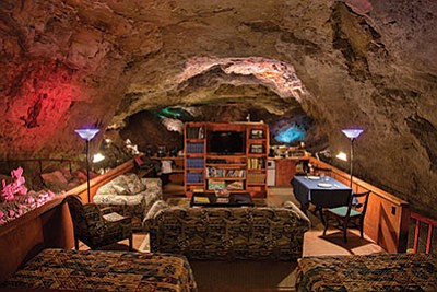 The Cavern Suite located inside the cavern, sleeps up to six people comfortably. Ryan Williams/WGCN