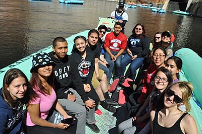 Grand Canyon School senior class floats the Colorado River during their senior trip. The National Park Service adopted the 2016 class as part of its Centennial Class Act Initiative. Photo/Cyndi Moreno