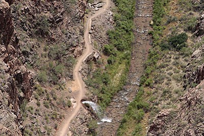 After breaks in the Trans-canyon Pipeline in Grand Canyon National Park were discovered, park officials are asking visitors and residents to implement water conservation measures. Photo/NPS