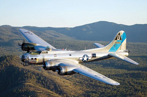 The  historic B-17 bomber Sentimental Journey will be at Grand Canyon Airport from May 15-17.