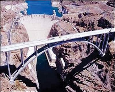 hoover dam bypass bridge map